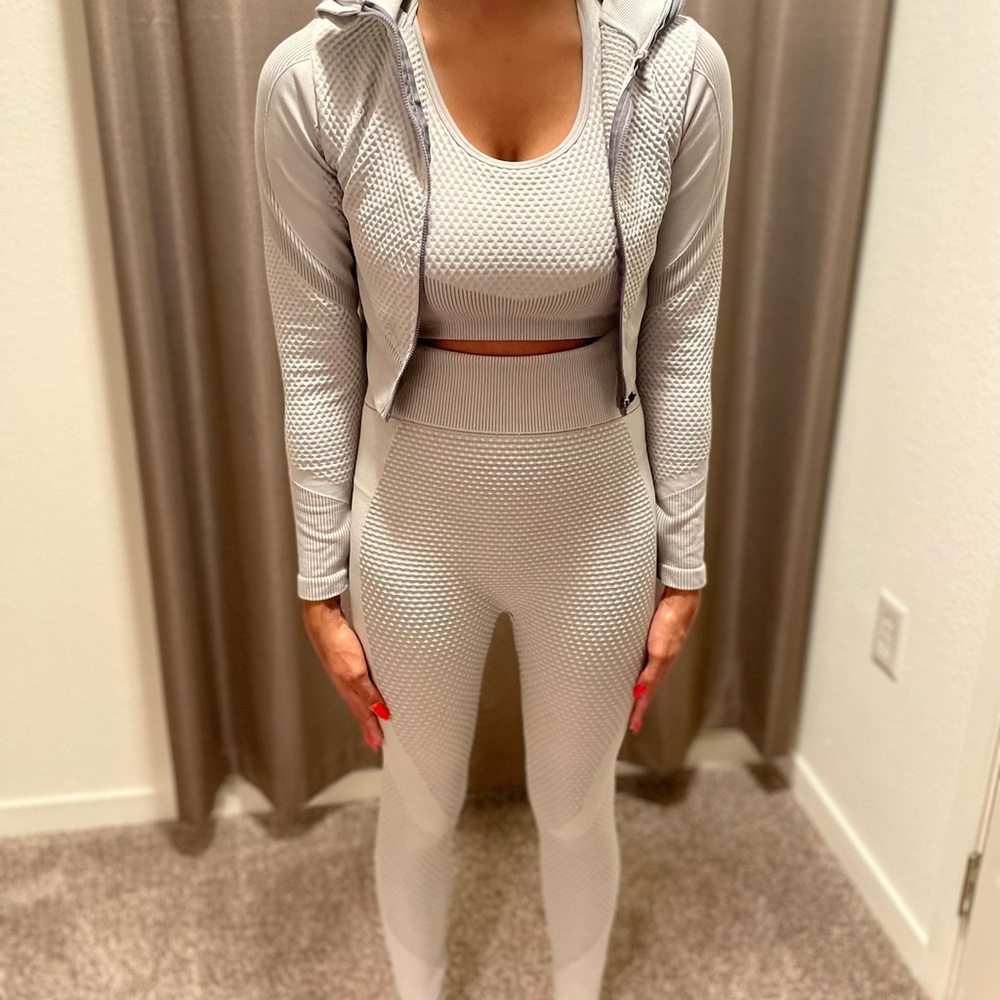 SHEIN, Grey, Medium 3 piece workout fit